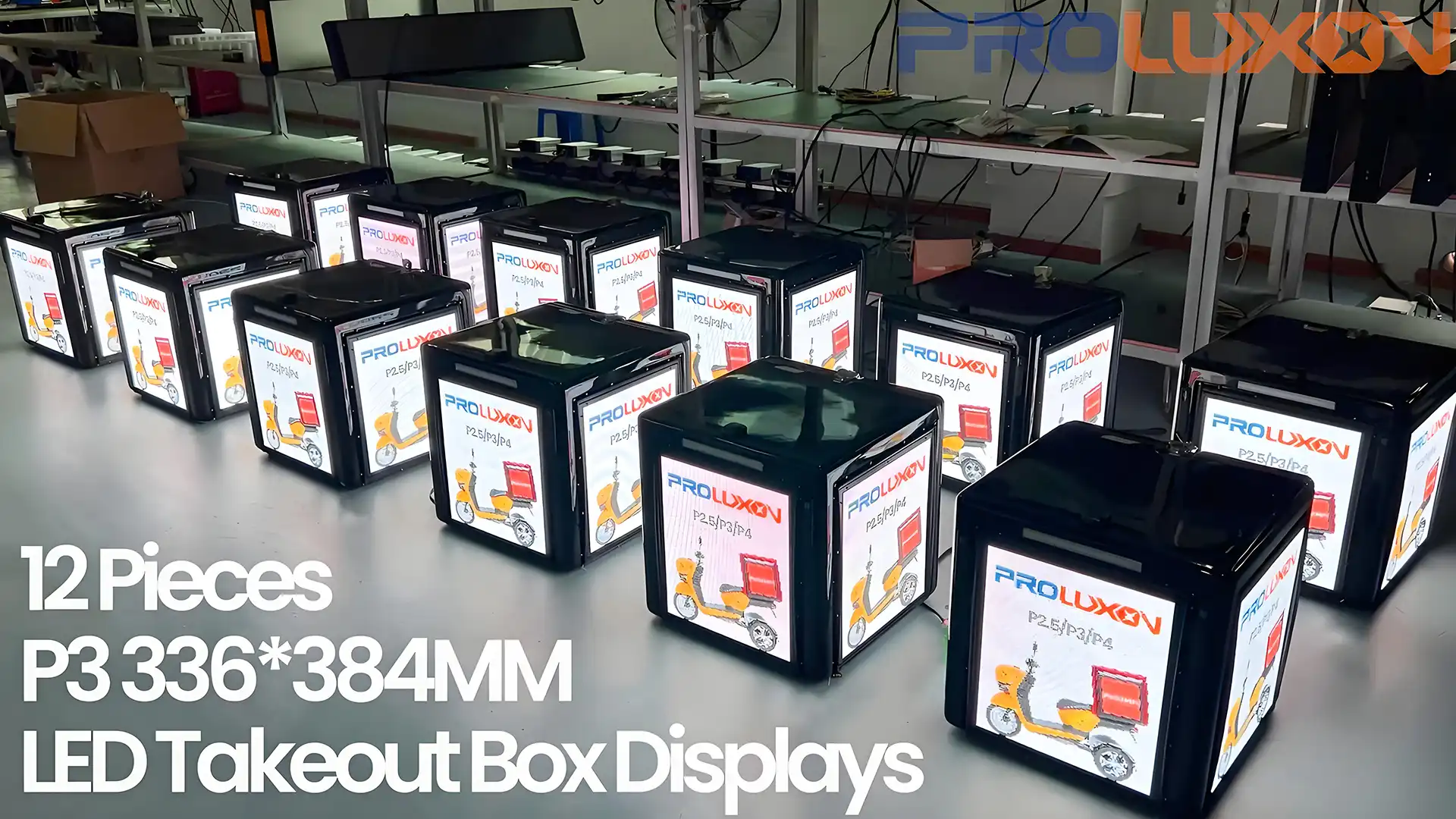 P3 DALIVERY, TAKEAWAY BOX LED BILLBOARDS