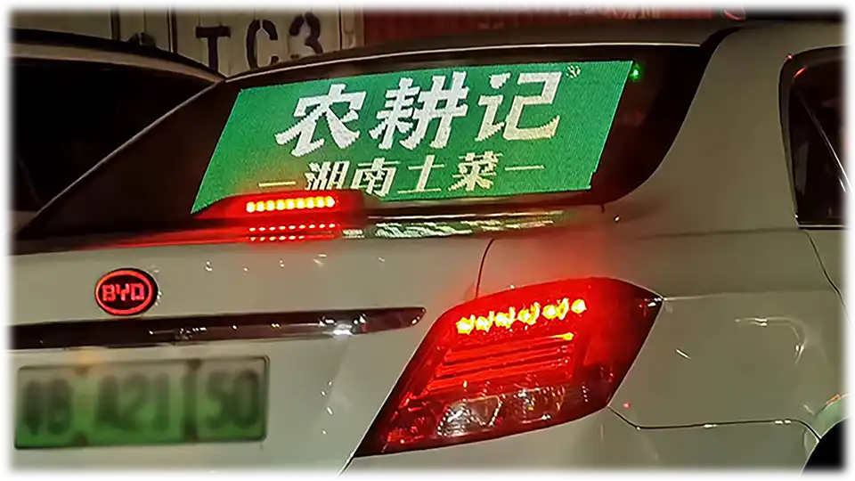 LED Cars Back Rear Window Digital Displays