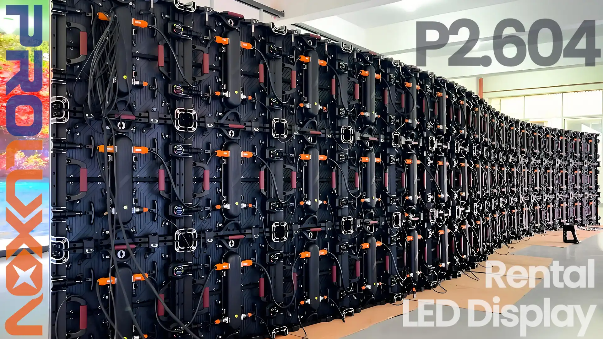 Curved Indoor Rental LED Display Walls