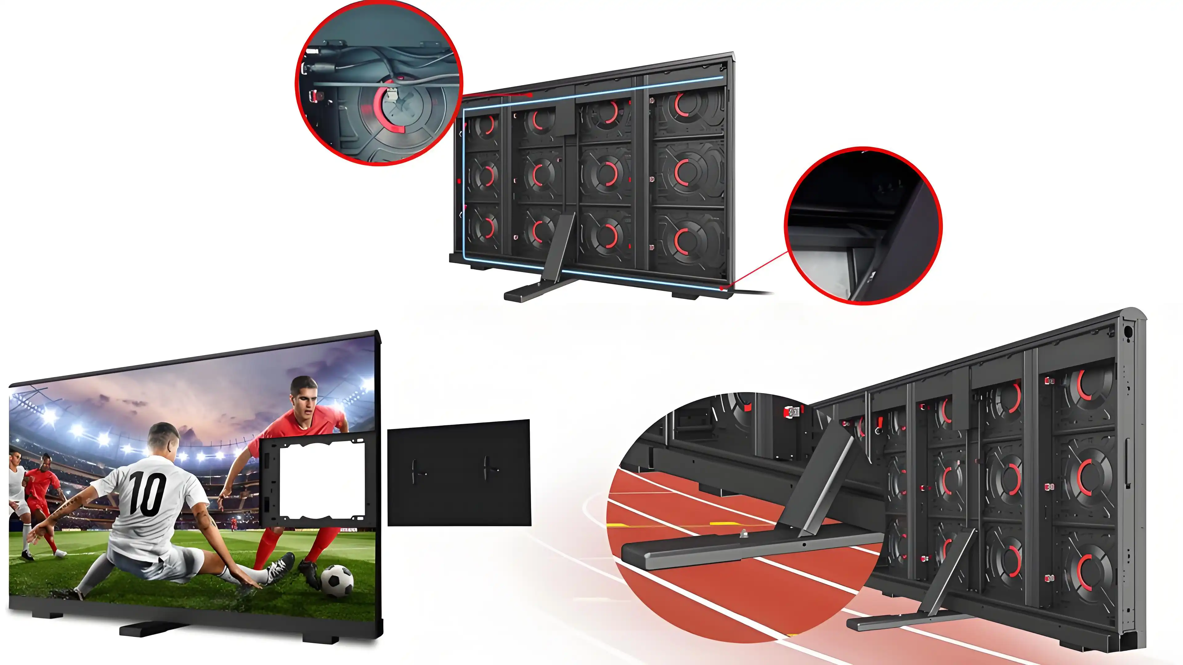 Cutomized Stadium Sports Fence Outdoor LED Screens Features