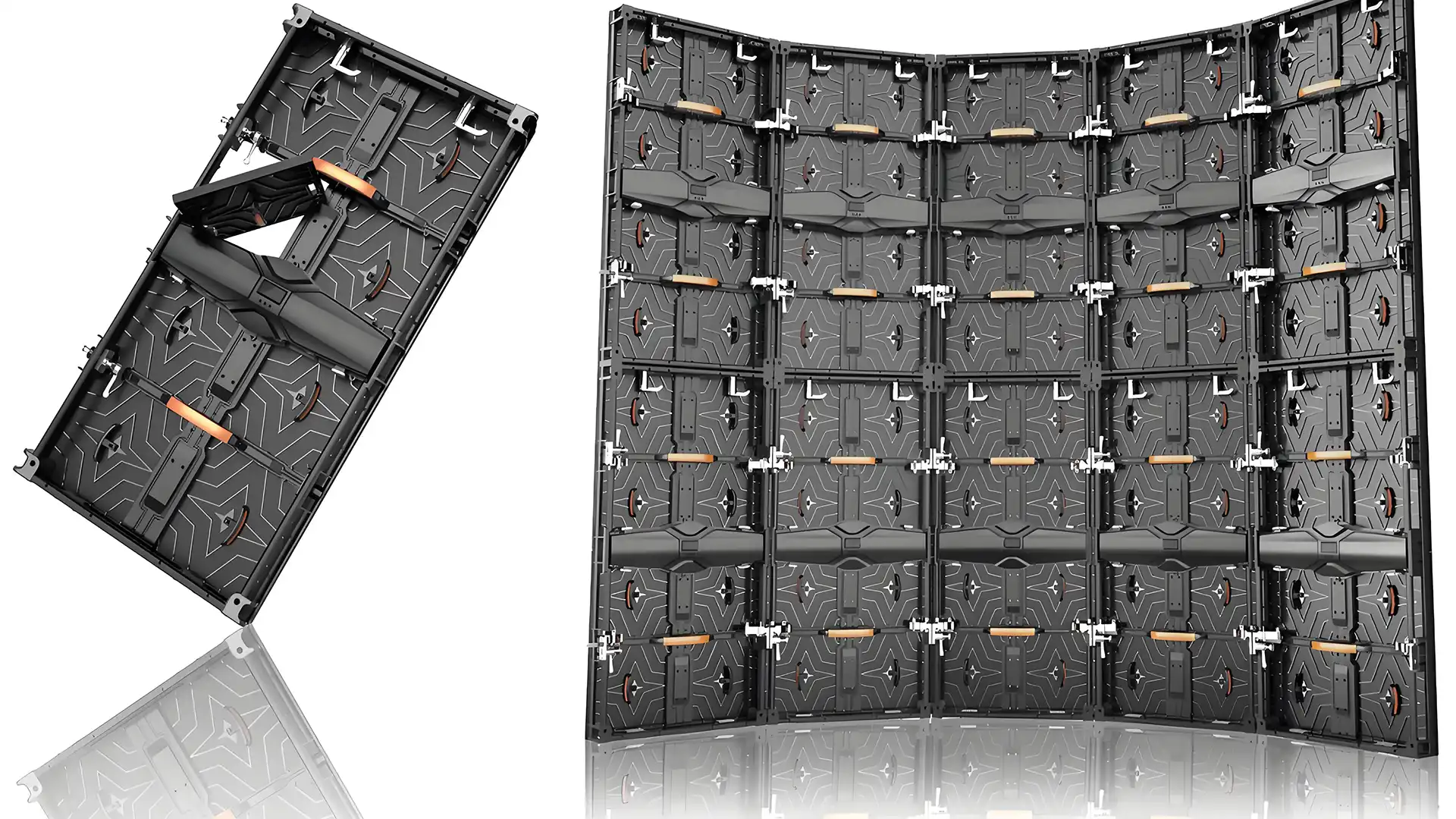 Right Angle Indoor Rental LED Displays