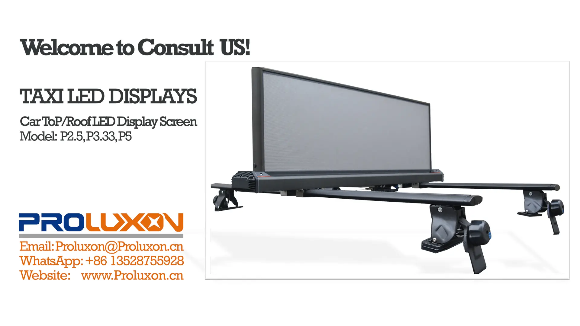 TAXI ROOF TOP LED SCREEN BOARDS